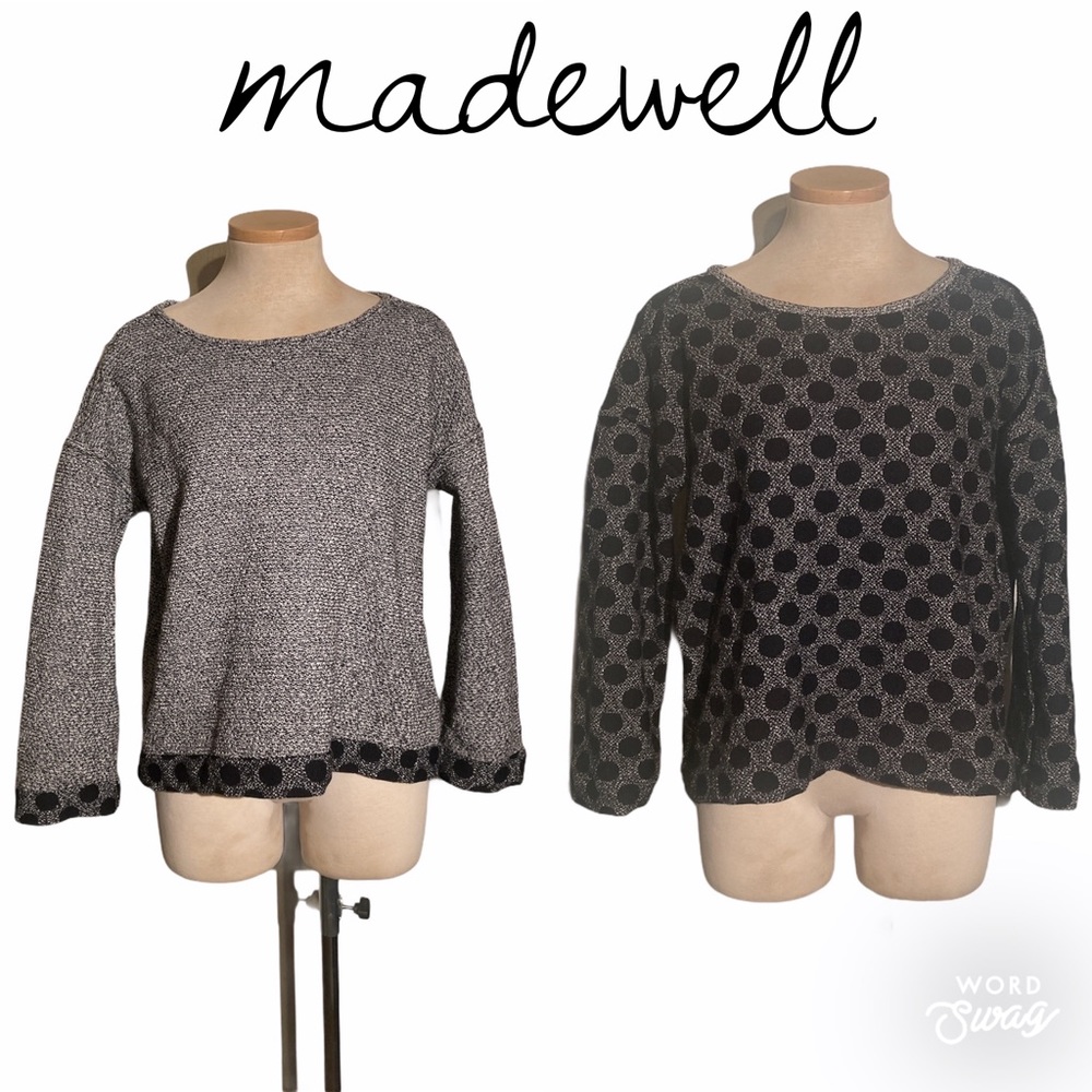 Madewell Reversible Marled Sweater